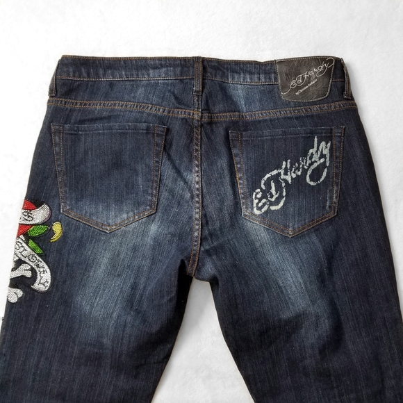 COPY - NWT ED HARDY Flared Jeweled Jeans - Picture 5 of 15